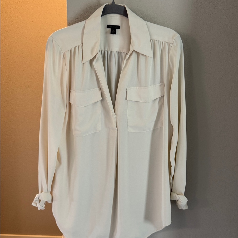 Ann Taylor Cream Blouse